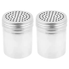 (Set of 2) Dredge Shakers 10 oz, Stainless Steel Spice Shakers4362