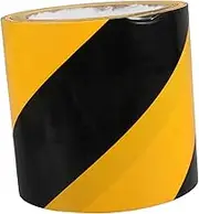 Black Yellow Caution Tape High Visibility Warning Stripe for Floor Marking for Workshops Factories and Warehouses Wear Resistant Safety Indication
