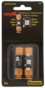 Bussman BP/FRN-R-30ID 30 Amp EasyID™ Heavy-Duty Time Delay Fuse 2 Count