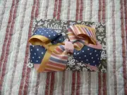 NEW IN BAG MATILDA JANE ARELY GIRLS MIXED PRINT STRIPE & POLKA DOT HAIRBOW