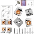 Versatile Chrome Mirror Mounting Kit for Frameless Mirrors (4pcs)