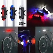 Bike Tail Light Bicycle Rechargeable USB 5 LED Safety Rear Lamp Flashing Wraning