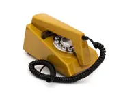 Gpo Trim Phone Push Button - Mustard