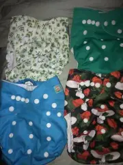 4 PAC Of Alva Baby Modern cloth nappies New Free Post (acc219)