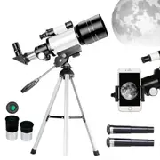 Portable 70mm Aperture Refractor 150X Astronomical Telescope with Tripod for Beginners