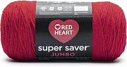 [Red Heart] Super Saver Jumbo Yarn, Cherry Red