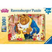 100pc Ravensburger Disney Belle & Beast Jigsaw Puzzle Play Toy Glitter 6+