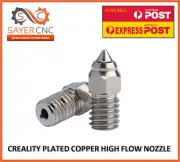 Creality Ender 3 V3 SE / 7 Plated Copper Nozzle High Flow .2 .3 .4 .5 .6 .8 1.0