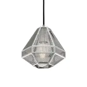 Magnus Contemporary Pendant Hanging Lamp Light Metal Chrome