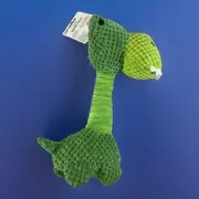 Paws n'More Long Neck Dinosaur Plush Stuffed Dog Toy Squeaker NWT