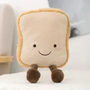Toast Plushie 16cm Bread Food Plush Place Toy Stuffed Cartoon Kids Birthday Gift