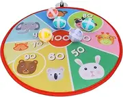 Happyyami Sticky Target Ball Toy for Boys and Girls 1 Set Cartoon Throwing Game Board