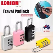 Combination Lock Travel Padlock Locker 3 digit Security Suitcase Luggage Bag Gym