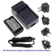 Battery+Charger For Panasonic CGR-D08 D08R CGR-D08S CGR-D120 E/1B DE-A20 DE-A88C