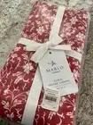 Marlo Thomas Floral Dinner Napkins, 20x20, Set of 4, red-NIP