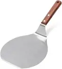 Stainless Steel Pizza Spatula Peel Shovel Cake Lifter Wood Handle Plate