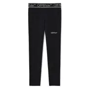 [Off-white] Off-white Bookish Logo Band Leggings 10 A BLACK