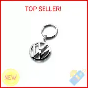 Volkswagen Metal Key Chain Keyring Fob Silver