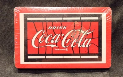 1974 Coke Coca-Cola Stained Glass Logo Playing Cards