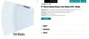 (100) Makita 723054-A-100 6-Inch 6TPI WOOD CUTTING Reciprocating Saw Blade