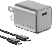 EcoFlow RAPID 20W GaN USB Type C Charger Block Plug Power Adapter with 1M Cable