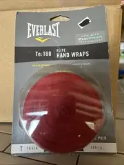Everlast 180" Red Elite Hand Wraps Boxing, MMA, Fitness. 4456R