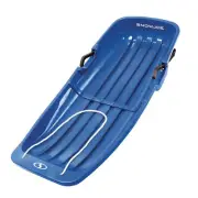 Snow Joe Plastic Snow Sled, 48” Sledding Toboggan Board w/ Handles, SJ-SLD48-SJB