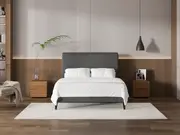 My Style Tapered Headboard & Slimline Base - Queen / Gunmetal / Slimline Base