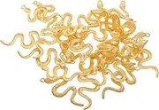 [TOGEVAL] Trendy Snake Shape Pendant Charms Jewelry DIY Charms for Necklace Bracelet