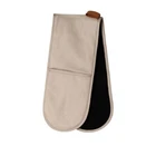 Selby Cotton Double Oven Mitt Glove 17 x 82 cm Sandstone & Black J Elliot Home
