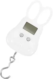 [BESPORTBLE] Travel Scale Hanging Hook Lightweight Digital Luggage Scale Compact Fish Scale for Home Travel Outdoor Bunny Head Shape