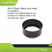 HB-47 58mm Bayonet Lens Hood for Nikon AF-S 50mm f/1.4G 50mm f/1.8G Lens