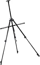 IWOWHERO Folding Iron Tripod Easel Stand for Painting Height with Carrying Bag Portable Display for Lightweight and Easy to Assemble for Indoor Outdoor Use