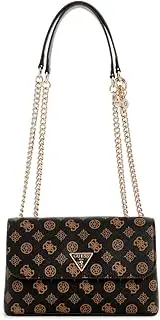 [GUESS] Brown Logo Daryna Crossbody Bag