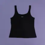 NIKE AS W NSW ESSENTIAL CAMI TANK 女款 刺繡小勾 背心 黑色-DH1346 010