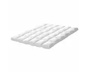 Luxury Mattress Topper Protector Cover White - Single