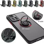 Armor Magnetic Ring Stand Phone Case For Xiaomi Redmi Note 9 10 11 12 Pro
