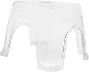 BAZEITFLOW Transparent Non- Spa Foot Stool for Shower Bath Versatile Shaving Leg Rest Footrest for Bathroom Home Use Kitchen Step Stool for Adults