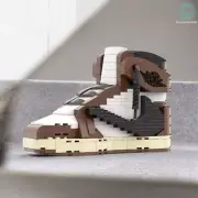 Air Jordan 1 "Travis Scott" High Sneakerbricks Sneakerhead 3D Building Toys