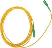 Fiber Optic Patch Cable Single Mode SC/ 3 Meters Yellow 2PCS Network CATV High Strength