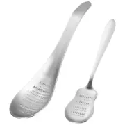 2 Pcs Cheese Grater Stainless Steel Grinder Crushing Garlic Manual