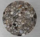 36" Round Agate Center Table Top Natural Stones Handmade Work Decor