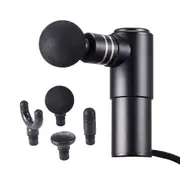 Massage Gun Deep Tissue, Percussion Muscle Massager for Athletes - with 4 Speed Levels & 4 Massage Heads, 12V 2500mAh Batteries, Handheld Electric Massage Gun for Pain Relief, Muscle