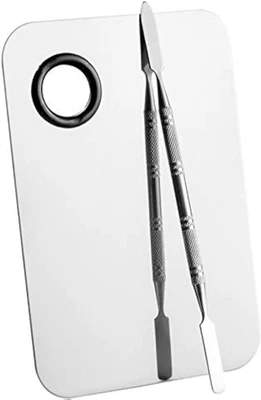 Professional Pro Stainless Steel Makeup Palette Cosmetic Palette with Spatula To