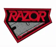 Razor Embroidered Sew-on Patch | Canadian Speed Thrash Metal Music Band Logo