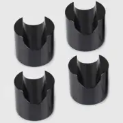 4pcs 45mm Aluminium Speaker Shock Spike Stand Isolation Feet Pad Holder #Black