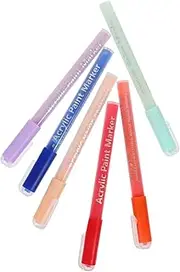 VICASKY 6pcs Nail Art Pen Painting Line Drawing Tools for Nail Salon Supplies Durable Easy Control Painting Pens Case