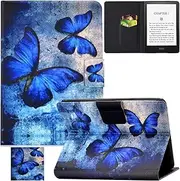 [REASUN] Case for New Kindle Paperwhite 2021, Durable PU Leather Card Slots Folio Cover Smart with Auto Sleep/Wake Case for Amazon Kindle Paperwhite 6.8", 11th Generation, 2021 Release, Retro Butterfly