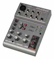 Phonic AM 55 1-MIC/LINE 2-STEREO COMPACT MIXER