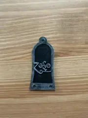 GUITAR TRUSS ROD COVER ZOSO LED ZEPPELIN FITS EPIPHONE - CUSTOM PLASTIC 3D